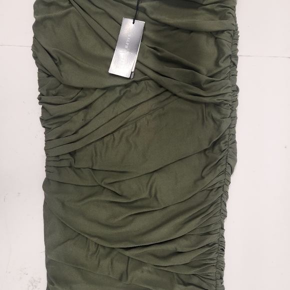 NWT Ralph Lauren Black Label Green Ruched Pencil Skirt Size 6  $855 - Picture 7 of 11